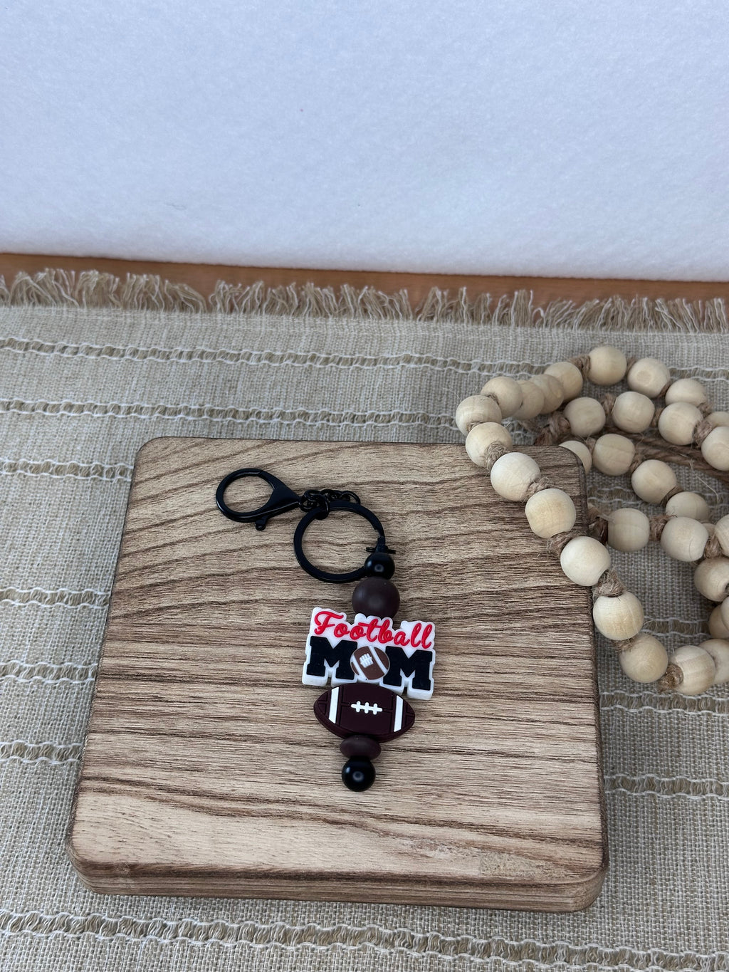 Football Mom Keychain