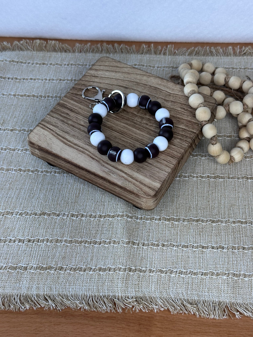 Football Wristlet Keyring