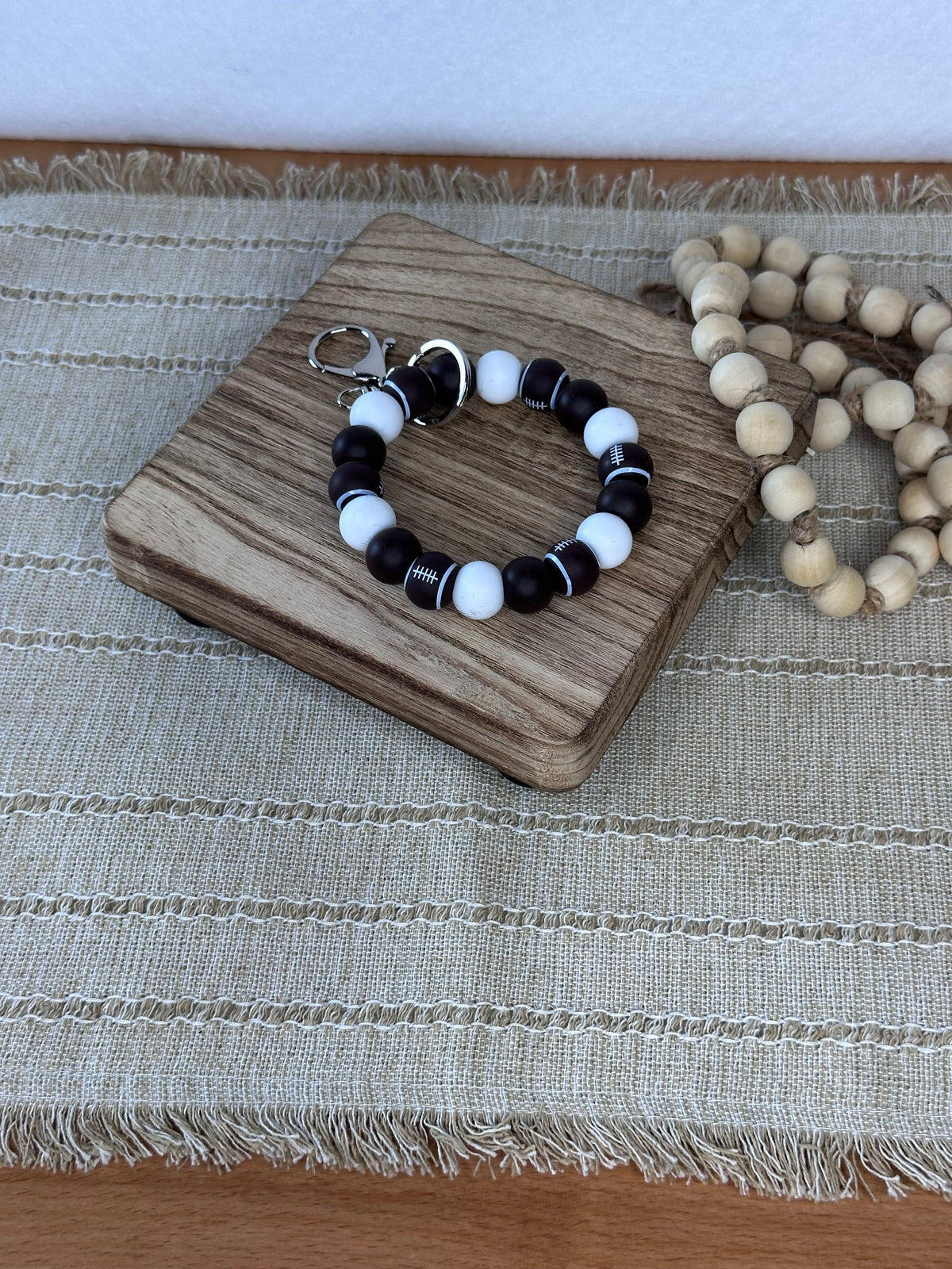 Football Wristlet Keyring